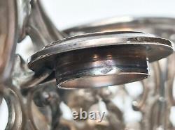 Ancient oil and vinegar holder in solid silver (minerva) 19th century