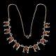 Ancient Rare Solid Silver And Carnelian Necklace, First Jewelry Of Amir Poran