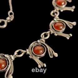 Ancient rare solid silver and carnelian necklace, first jewelry of Amir PORAN