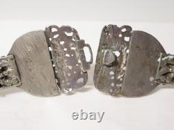 Ancient rare solid silver wedding belt, Islamic Asian tribal, 19th century