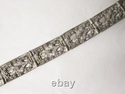 Ancient rare solid silver wedding belt, Islamic Asian tribal, 19th century