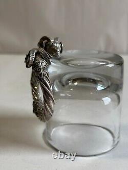 Ancient solid silver bangle bracelet with 925 hallmark, ram heads, weight 42.63