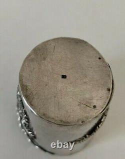 Ancient solid silver cup from China LUEN WO silver chinese export cup