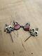 Ancient Solid Silver Fibula Jewelry With Oriental Russian Turkmen Ethnic Carnelian