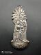 Ancient Solid Silver Holy Water Font, Jesus, Mary, Joseph, Religious, Stamped