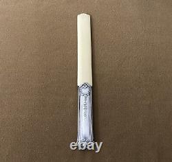 Ancient solid silver paper cutter / letter opener MINERVE 25 cm Floral design