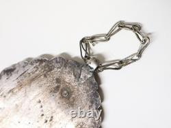 Ancient very beautiful Starred Khamsa Berber Talisman in solid silver Ethnic Ma