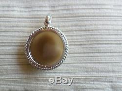 Ancient-xix / Xx-agate-profile Female-pendant-sterling Silver-poland-silver Camera