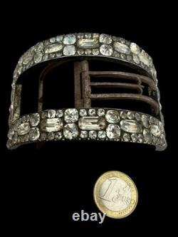 Antique 18th-Century Shoe Buckle in Silver/Steel, Louis XVI Period