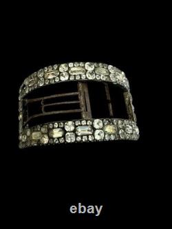 Antique 18th-Century Shoe Buckle in Silver/Steel, Louis XVI Period