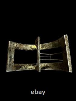 Antique 18th-Century Shoe Buckle in Silver/Steel, Louis XVI Period