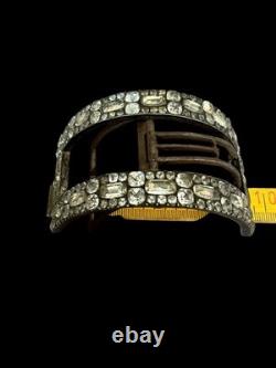 Antique 18th-Century Shoe Buckle in Silver/Steel, Louis XVI Period