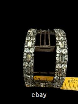 Antique 18th-Century Shoe Buckle in Silver/Steel, Louis XVI Period