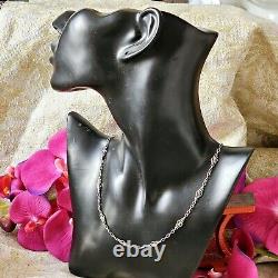 Antique 19th Century Silver Artisan Chain Length 45cm Patterns 17x6mm Weight 7.2g