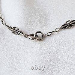 Antique 19th Century Silver Artisan Chain Length 45cm Patterns 17x6mm Weight 7.2g