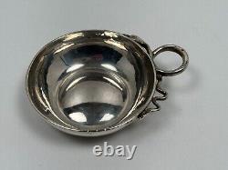 Antique 19th Century Solid Silver Tastevin Minerva 1 Snake Handle LENOIR from Aloxe