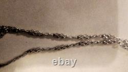 Antique 19th-century German coin pendant with sterling silver chain
