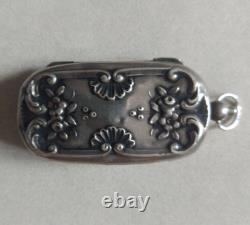 Antique 19th-century German coin pendant with sterling silver chain