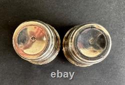 Antique 2 liquor glasses Charles Hack sterling silver