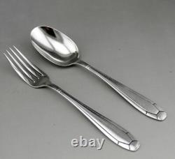 Antique Art Deco Children's Silver Cutlery Set with Minerva Hallmark and Box