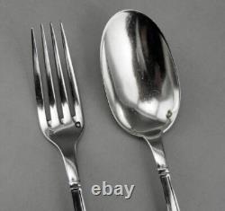 Antique Art Deco Children's Silver Cutlery Set with Minerva Hallmark and Box