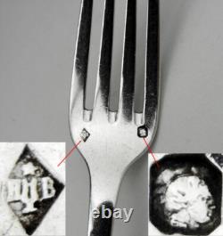 Antique Art Deco Children's Silver Cutlery Set with Minerva Hallmark and Box