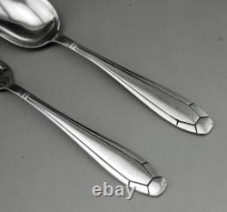 Antique Art Deco Children's Silver Cutlery Set with Minerva Hallmark and Box