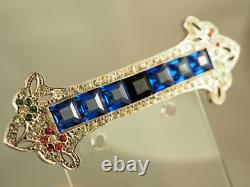 Antique Art Deco Silver Brooch