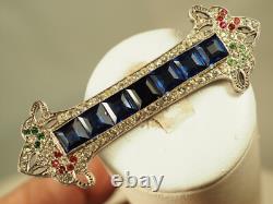 Antique Art Deco Silver Brooch