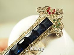 Antique Art Deco Silver Brooch