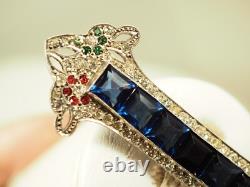 Antique Art Deco Silver Brooch