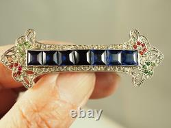 Antique Art Deco Silver Brooch