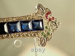 Antique Art Deco Silver Brooch