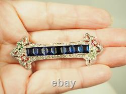Antique Art Deco Silver Brooch