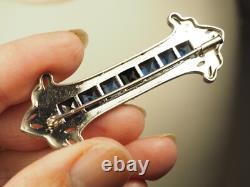 Antique Art Deco Silver Brooch