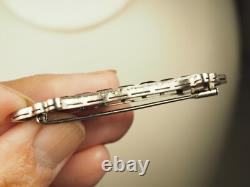 Antique Art Deco Silver Brooch