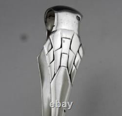 Antique Art Deco solid silver sugar tongs Minerva first standard