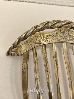 Antique Art Nouveau Hairpin Silver