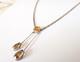 Antique Art Nouveau Neglig&eacute; Necklace Solid Silver Citrine 1900