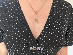 Antique Art Nouveau Negligé Necklace Solid Silver Citrine 1900