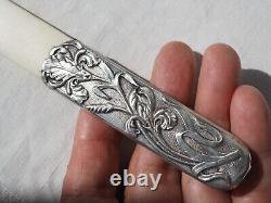 Antique Art Nouveau Solid Silver Letter Opener