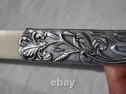 Antique Art Nouveau Solid Silver Letter Opener