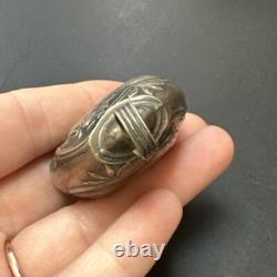 Antique Baby Rattle Art Deco Art Nouveau In Solid Silver Rooster