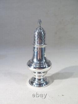 Antique Beautiful English Hallmarked Solid Silver Sugar Shaker