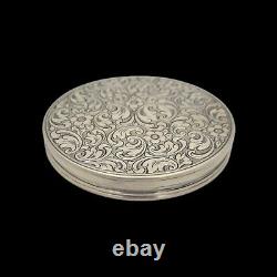 Antique Box, Sterling Silver 925 Compact