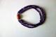 Antique Bracelet In Amethyst, Coral, And Silver