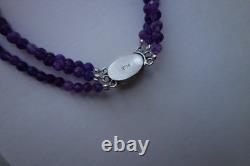 Antique Bracelet in Amethyst, Coral, and Silver