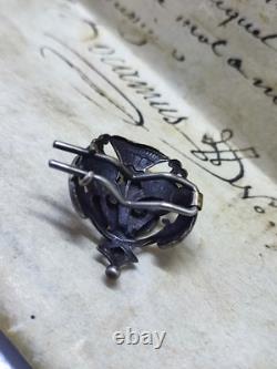 Antique Brooch in Vermeil Silver Filigree 19th Century Sarah Bernhardt