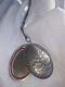 Antique Chatelaine In Silver Solid Mirror Xix Eme Necklace Medaillon Mirror