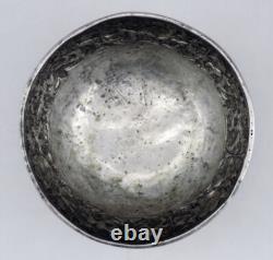 Antique Chinese solid silver bowl, hallmarked, made in China for a Thai order
